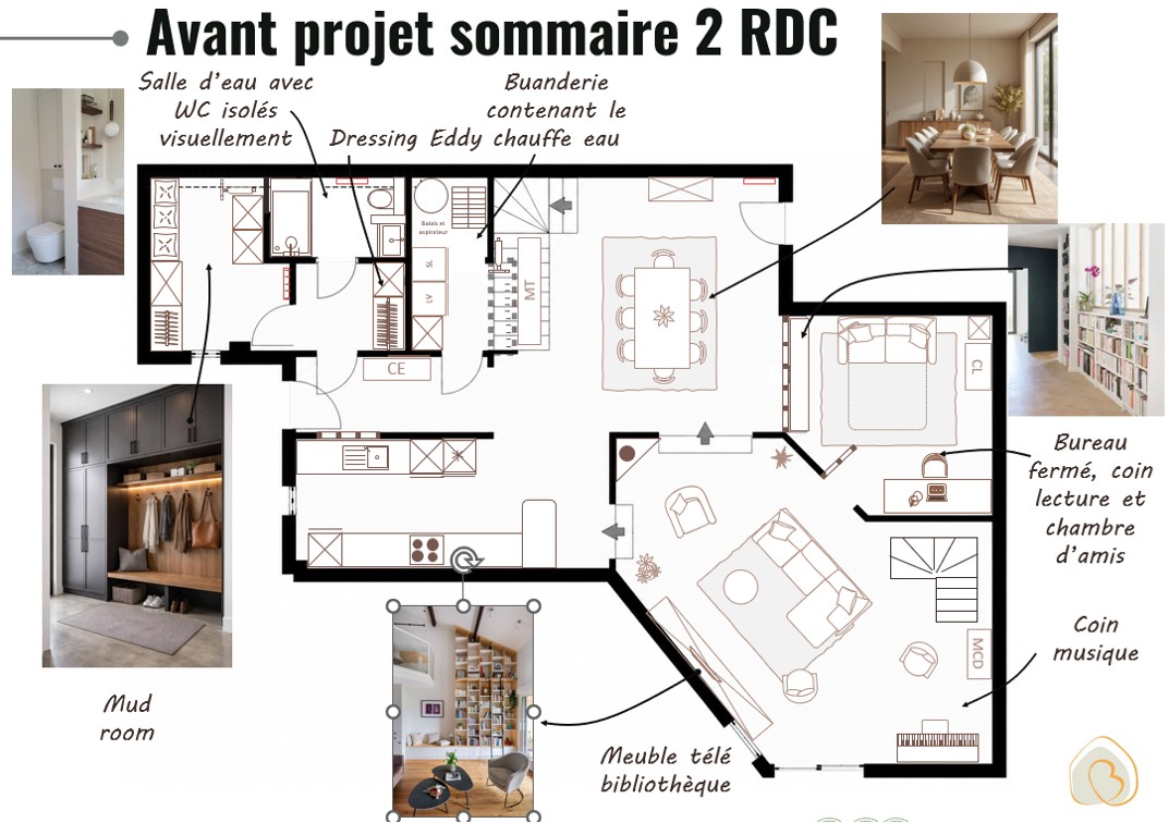 Aménager et optimiser un salon cuisine et chambre parentale d une construction neuve